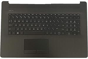 F-HONG ELECTRONIC CO LIMITED Replacement for HP Pavilion17BY 17-by 17CA 17-CA Laptop Upper Case Palmrest Backlit Keyboard Touchpad Assembly Part L22749-001