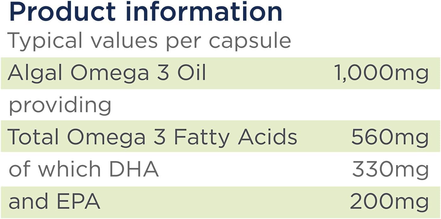 Healthspan Veg-Omega 3 1,000mg, 60 count (Pack of 1) - Image 4