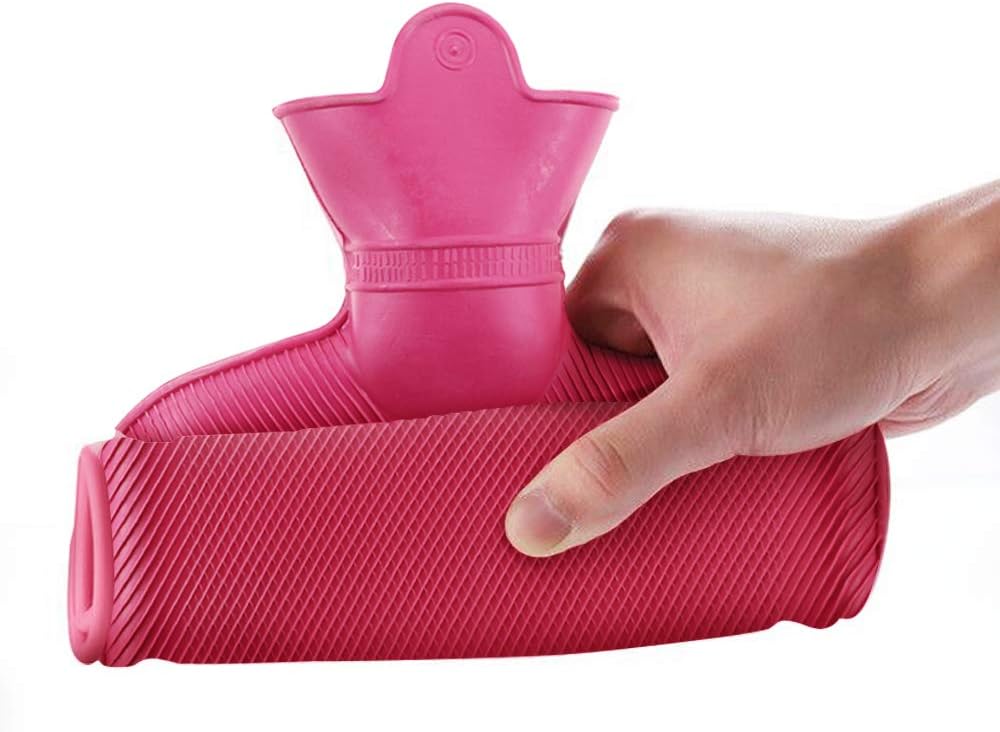 WTSHOP 2 Pack Premium Simple Rubber 2L Hot Water Bag (Red,Green),Great For Pain Relief,Hot And Cold Therapy,Natural Rubber BPA Free- Durable Hot Water Bottle Water Bottle Hot: Health & Personal Care