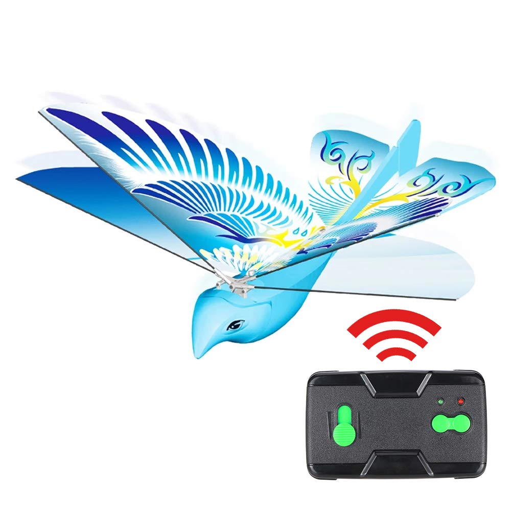 Mini Drone Bird Shape, Electronic Remote Control Bird Toys, RC Bionic Flapping Wings Bird Helicopter,Remote Control Airplanes Gifts for Kids Beginners