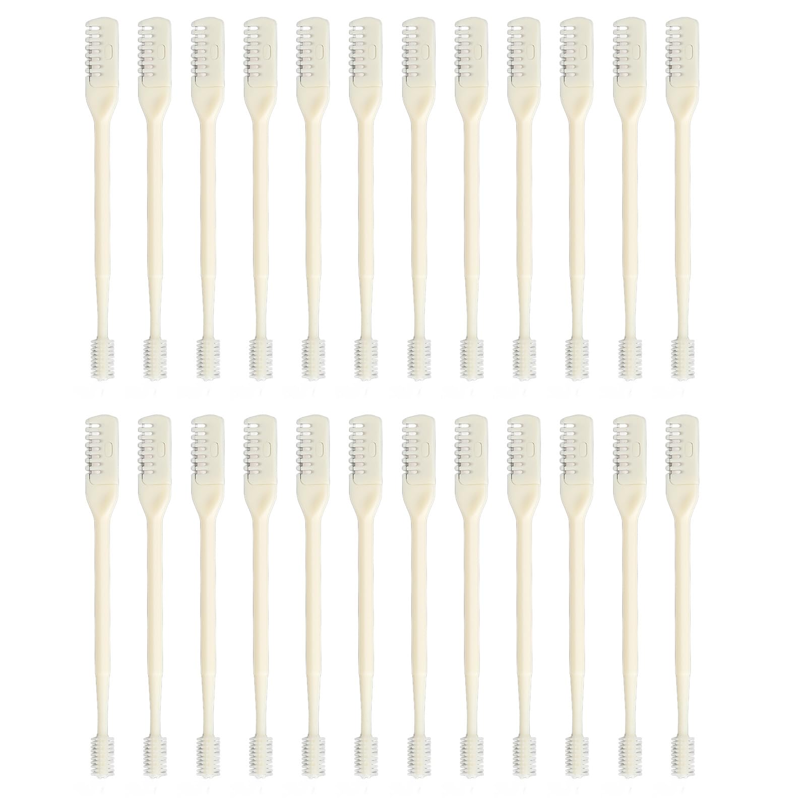 Sonew 24 Pcs Double Head Nasal Plucker, 360 Degree Rotating Nose Hair Trimmer with Storage Box Nose Hair Cutter for Men Women