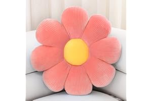 ZAKUN Flower- Shaped Throw Pillow, Daisy Pillow Flower Cushion, Aesthetic Daisy Flower Pillow Cute Flower Seating Cushion, Flower Room Décor Pillows for Sofa Couch Bed