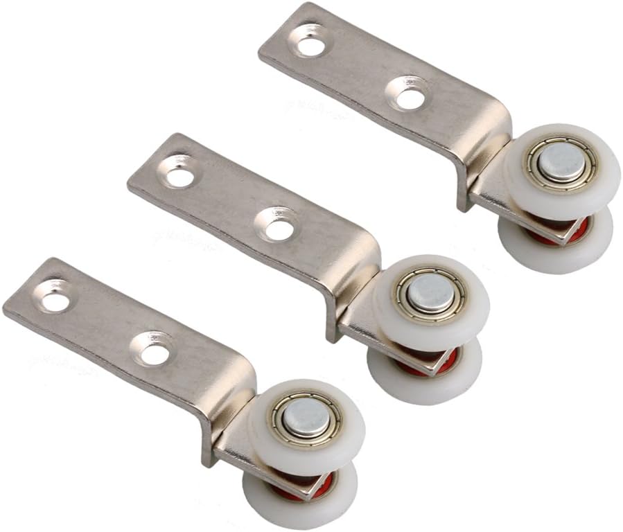 10x hanging wheels with bearings for furniture and office glass cabinets single load-bearing 132.28lb, smooth to move - Image 4