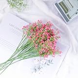 Uhky 6 Pcs Artificial Baby Breath Gypsophila Flowers Pink Real Touch view 3