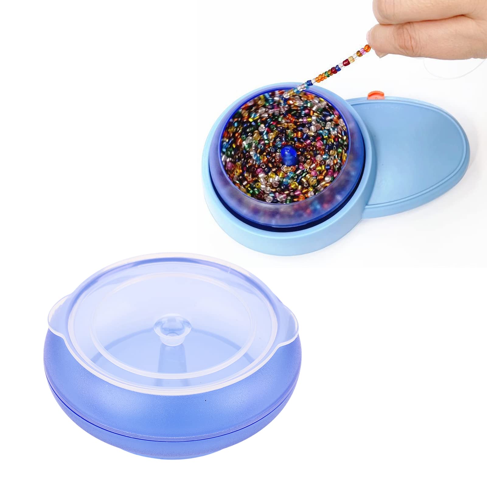 Tnfeeon Electric Bead Spinner Kit, Spin Beading Bowl for Jewelry Making Waist, Bracelets, DIY Seed Beads Crafting Project