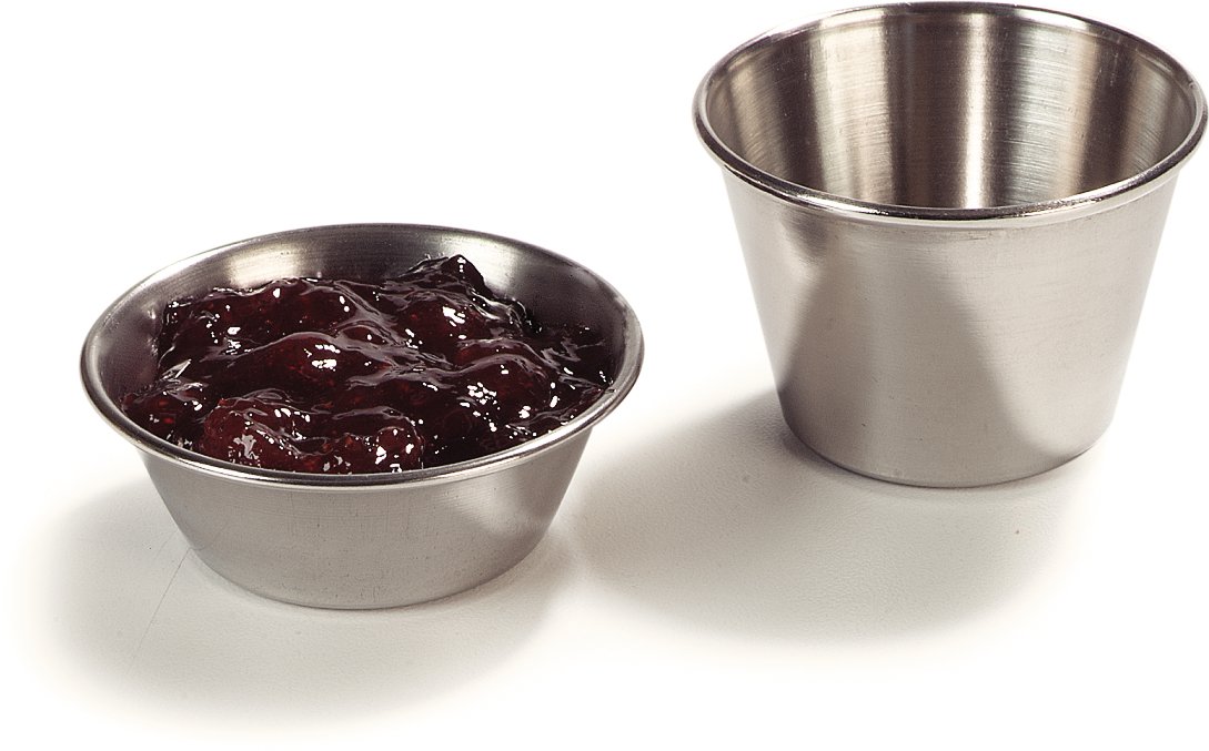 2.5Ounce Carlisle 602500 Ramekin Dipping Sauce Cup Stainless Steel Pack of 12 Kitchen & Dining