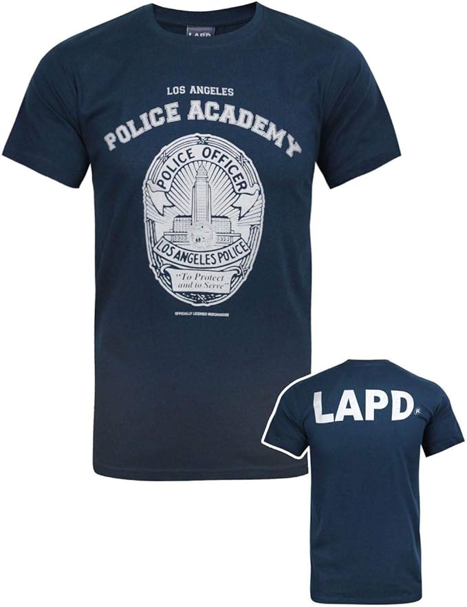 Official LAPD Police Academy Men's TShirt Amazon.fr Vêtements et