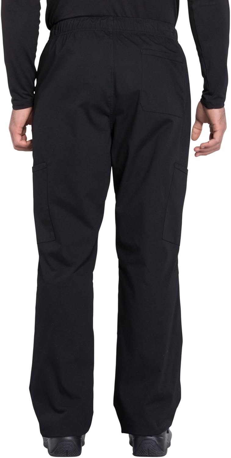 CHEROKEE WW Professionals Men's Tapered Leg Drawstring Cargo Scrub Pant WW190: Clothing