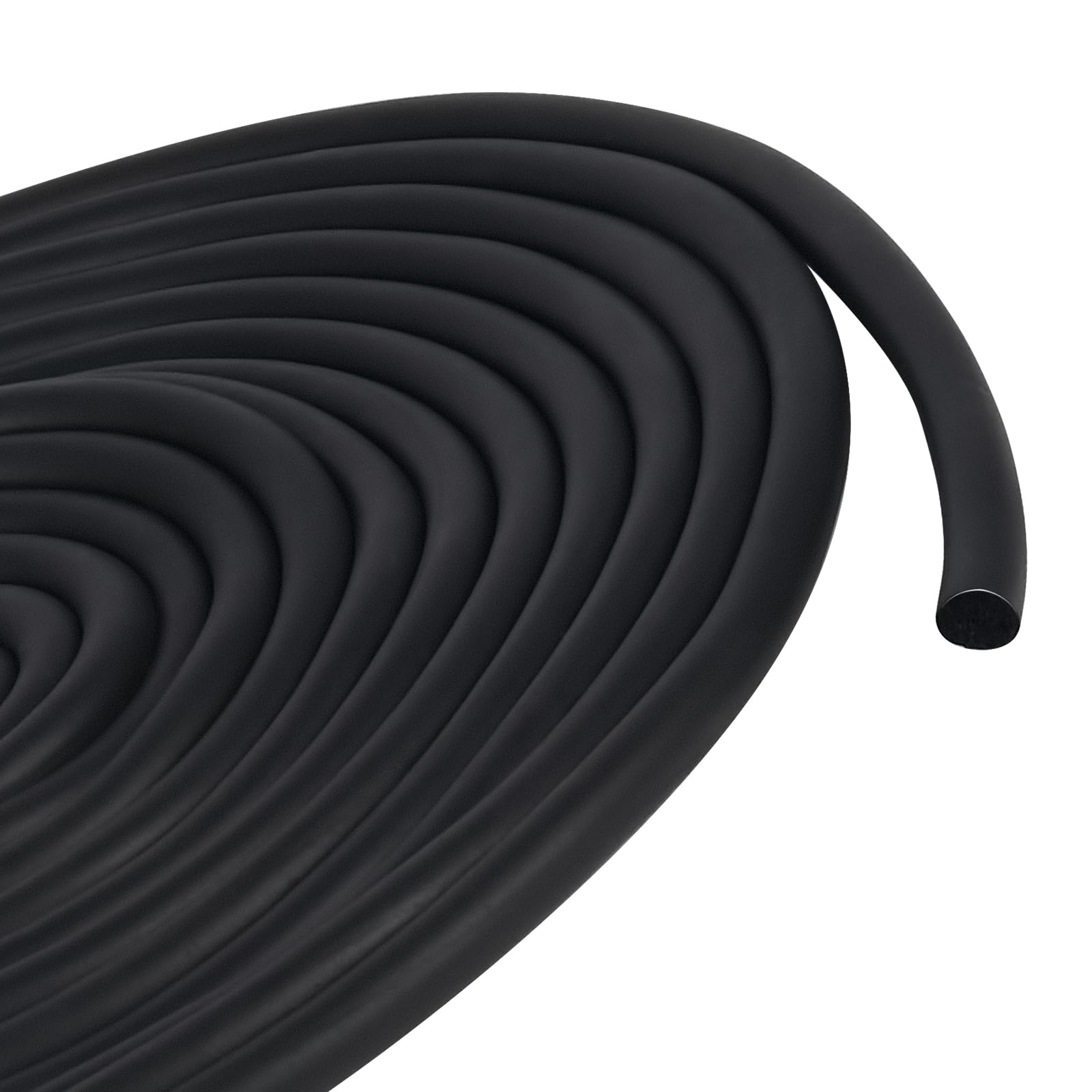 SDLDEER Backer Rod for Gaps and Joints 6mm x 5m, Black Foam Rubber Caulk Saver Door Seal, Weather Seal Strips, Concrete Crack Filler — image 1