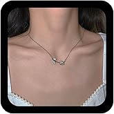 Xduargs Boho Tulip Pendant Necklace Crystal Floral Necklaces Vintage Tulip Flower Necklace Choker Rhinestone Flower Necklaces Jewelry for Women