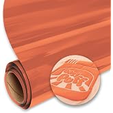 SISER Easy Puff HTV 12''x1yd - 3D Puffy Heat Transfer Vinyl (Orange)