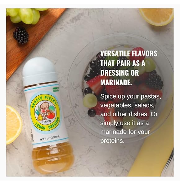 PIETRO DRESSINGS ORIGINAL DRESSING, 20.29 OZ. – NATURAL, DELICIOUS DRESSING AND MARINADE FOR VEGETABLES, PASTA SALADS, BEEF, PORK, SEAFOOD – GLUTEN-FREE, MSG-FREE, VEGAN SALAD TOPPINGS (20.29 OUNCES, 3.0, COUNT)