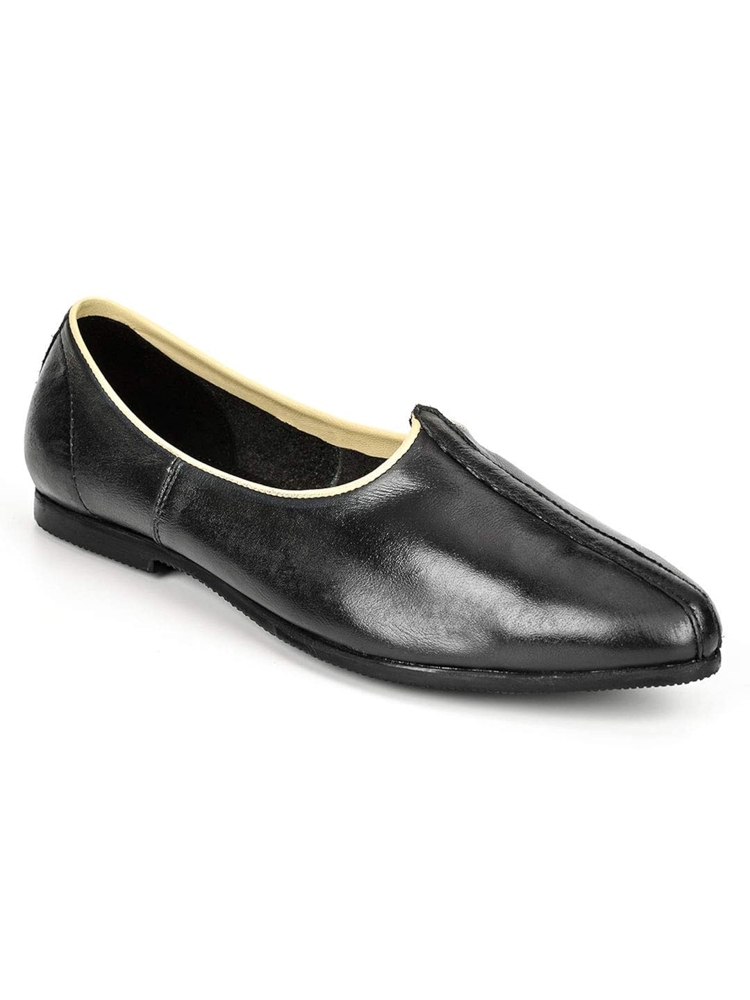 Buy ID Men's Genuine Leather Casual Shoes (Black) at Amazon.in