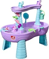 Step2 Rain Shower Unicorns Water Table with 13-Piece Accessory Set