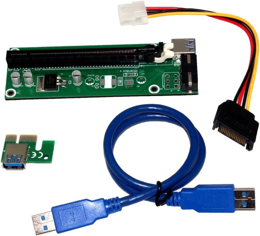 Amazon SATA USBケーブル、USB 3.0 PCI E Express 1 X to 16 xライザーエクステンダーカード