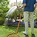 Tacklife 100ft Garden Hose, Innovative 2018 Leakproof Patent Connector Lightweight Expandable Water Hose, Durable Double Latex Core, Solid Brass Fittings, Free Net Bag, 3 Extra Rubber Gaskets - Orange