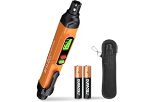Gas Leak Detector -VITITE Natural and Propane Gas Detector for Home; Mini Portable Gas Alarm for Locate Combustible Gas Leaks Like LPG, LNG, Sewer Gas (Includes 2 Batteries & Carrying Pouch) - Orange