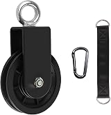 LFJ Gym Pulley System with Strap Carabiner DIY Home LAT Pulldown Lift Cable view 1