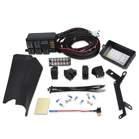 Waterwich A Pillar Switch Pod And Fuse Relay Box Source Control System For Jeep Wrangle Jk Jku 2007 2018 Waterproof 4 Rocker Switch Wire Wiring