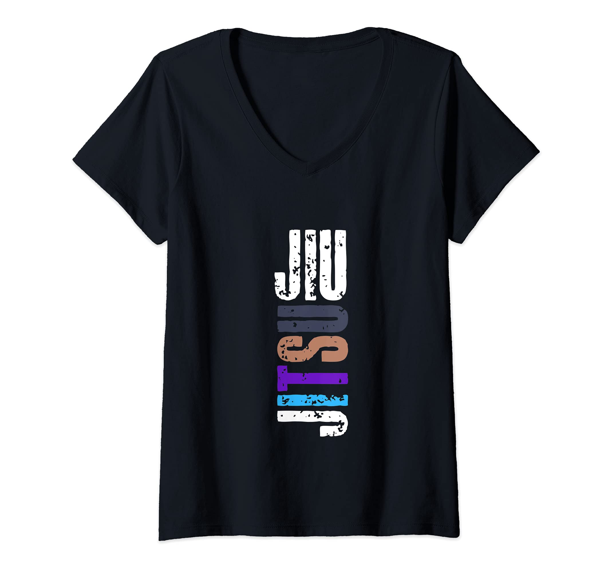 Womens Brazilian Jiu-jitsu Tee for BJJ Grappling and MMA Fighters V-Neck T-Shirt