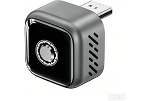 Ultra Mini Android Auto & CarPlay Wireless Adapter, One-Click Switch, 3s Auto Reconnect，Latest A9 Chip 5.8GHZ WiFi, 5.4 Bluet