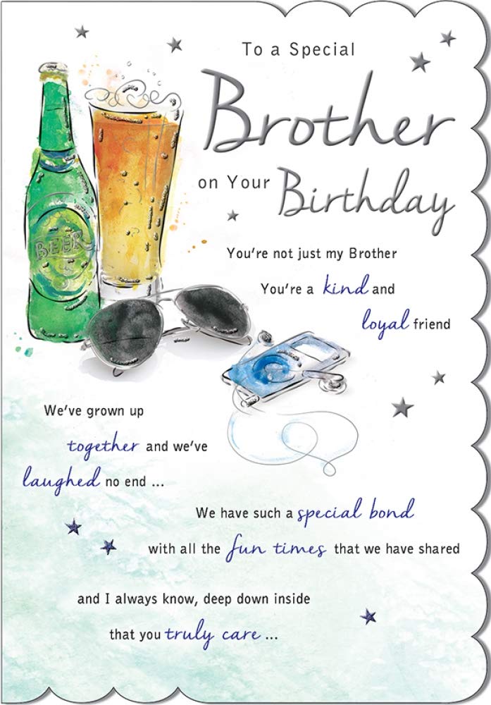 Regal Publishing Birthday Card Brother - 9 x 6 inches, C80541