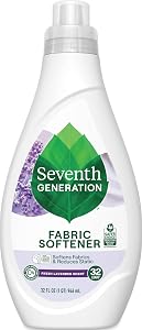 Seventh Generation Laundry Fabric Softener Liquid, Fresh Lavender Scent, Reduces Static, 32 Fl Oz