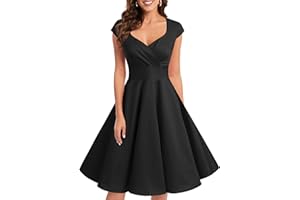Bbonlinedress Women Short 1950s Retro Vintage Cocktail Party Swing Dresses
