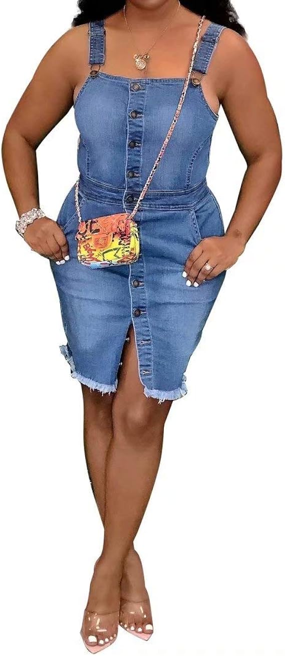 Amazon Iymoo レディース セクシー ジーンズ ドレス オフショルダー フリル スリット 夏 スリムフィット デニム ボディコン ミディドレス ワンピース チュニック 通販