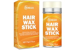 LOSKE Hair Wax Stick, Long-Lasting Matte Finish for Hair Styling, Edge Control, Smooth Wigs and Flyaways Control