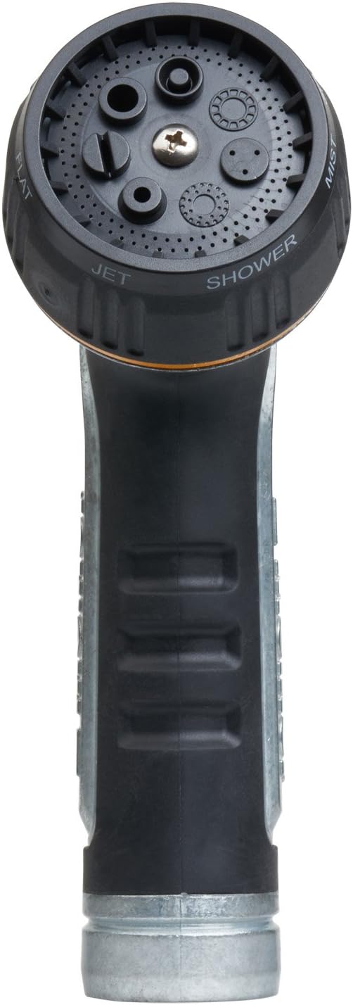 Melnor 65020-AMZ Metal Nozzle with QuickConnect Product Adapter Set, Multi-Pattern, Heavyweight Rear Trigger : Garden & Outdoor