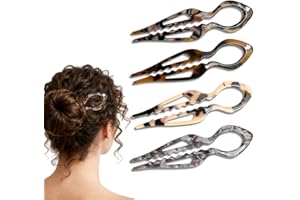 French Hair Pin for Women, Prestiges Hair Pin for Thin Thick Hair Prestiges Hairpin for Women Accessories Decorative - 4Pack