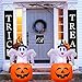OurWarm Halloween Inflatables 4.6ft Pumpkin Ghost with LED Light for Halloween Decorations Indoor/Outdoor Yard Garden Lawn Party Decoration