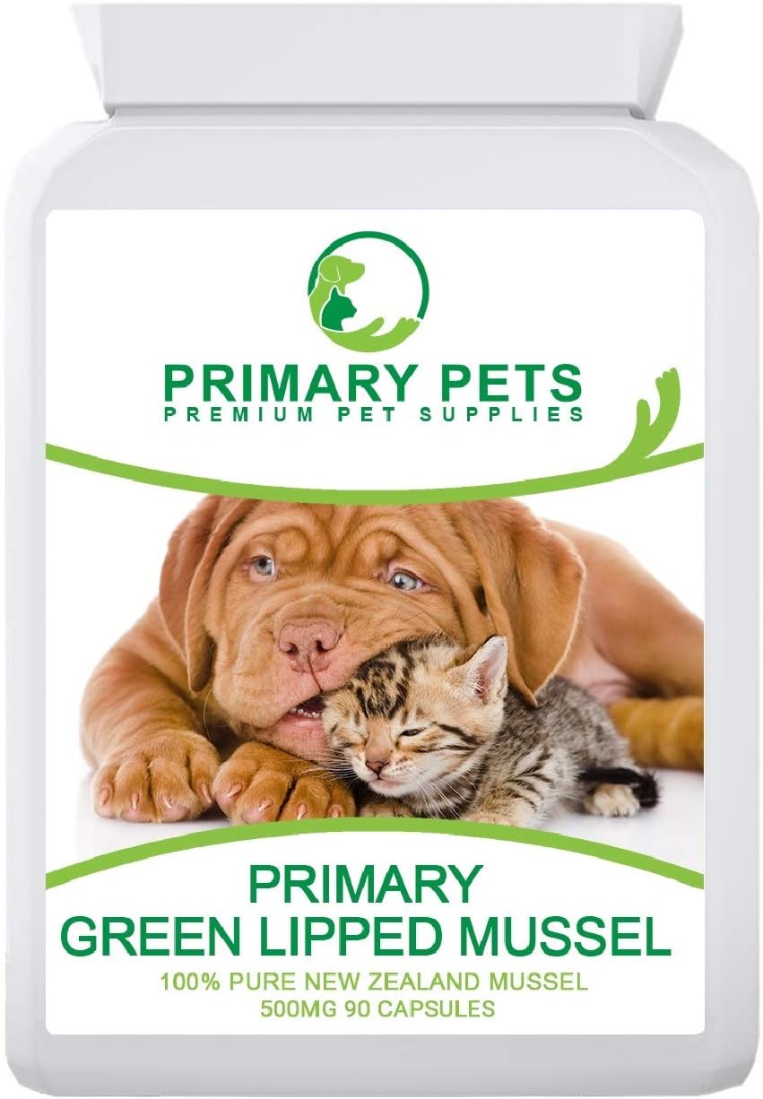 Green Lipped Mussel for Dogs. 90 Powder Capsules. Premium New Zealand Green Lipped Mussel Joint