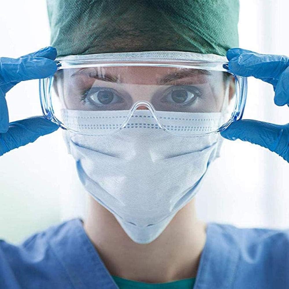 Anti-Fog Medical Glasses Safety Goggles Medical Virus Anti-Fog Goggles Surgical Against Liquid Splash Shield Safety Goggles Over Glasses Perfect Eye Protection Isolation Eyeglasses