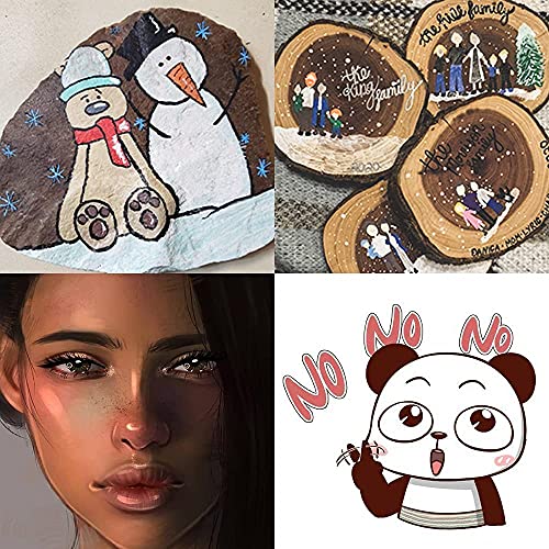 Paint Markers 12 Colors Skin Tone Acrylic Paint Pens, 0.7mm Acrylic