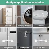 YMCRLUX Child Safety Straps Locks with Key 2 Pack for Cabinets Fridge Oven Door view 6
