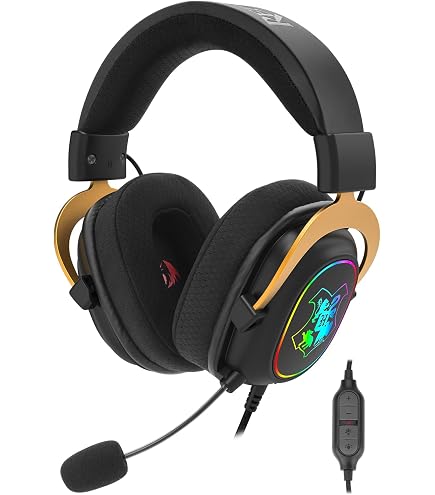 Headset Gamer Redragon Pandora Rgb Branco USB Surround 7.1