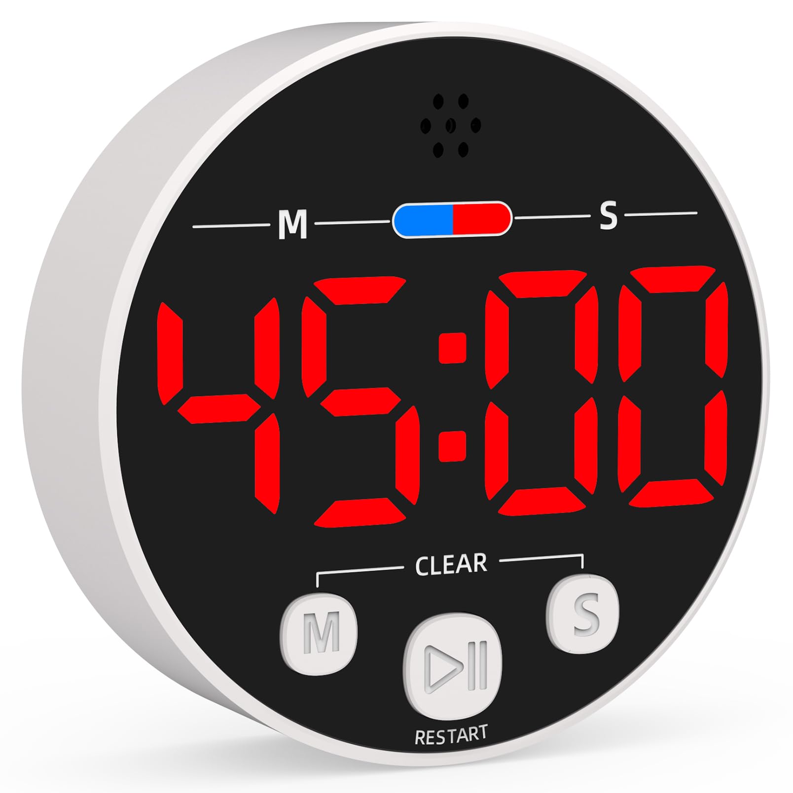 Large LED Digital Timer, Magnetic Countdown Loud