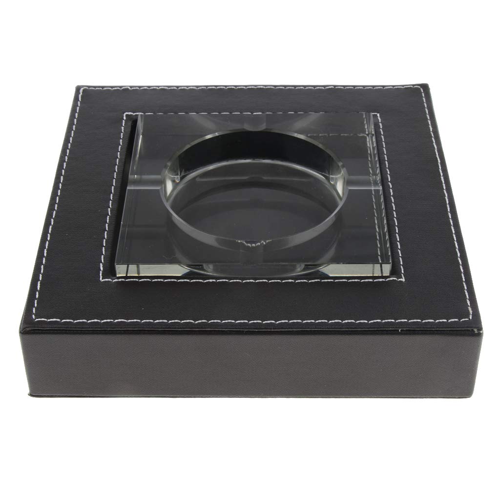 B Blesiya 1 Stück Aschenbecher aus Kunstleder Windaschenbecher
