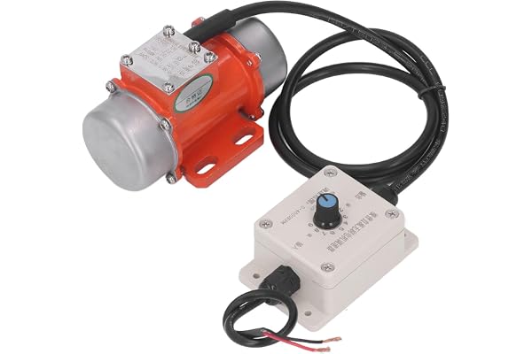 30W Concrete Vibrator Vibration Motor, Waterproof 4000RPM DC Electric Vibrating Motor with Speed Controller & Adjustable Exci