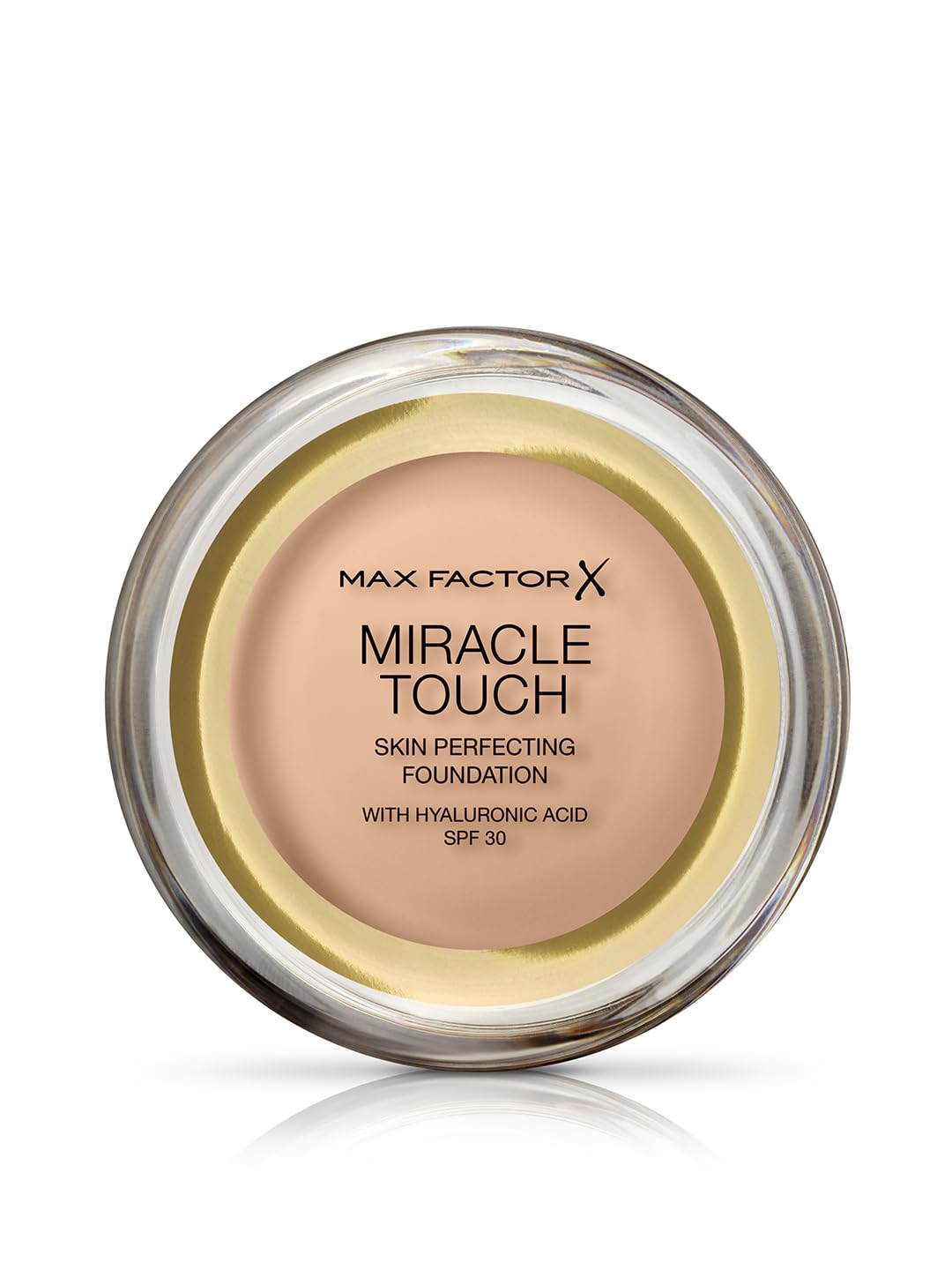 Max Factor Miracle Touch Foundation, New and Improved Formula, SPF 30 and Hyaluronic Acid, 43 Golden Ivory