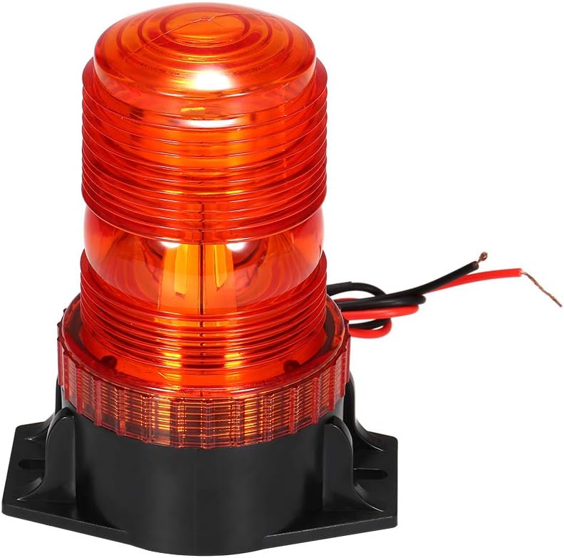 Emergency Warning strobe lights, KKmoon 30 LED amber beacon yellow Warning Safety Flashing light, for Forklift Truck Tractor Golf Carts UTV Car Bus, 15W, 9-30V