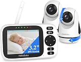 HelloBaby No WiFi Baby Monitor 2 Cameras 3.2in IPS Night Vision PTZ view 1