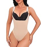IXF Open Bust Shapewear Bodysuit for Women Tummy Control Thong Body shaper Under Dress Faja Shapewear