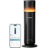 Waterless Essential Oil Diffuser with App Control for Home, Black | Up to 1100 sq ft Coverage, Cold Air, Nightlight, 120mL, Smart Schedules, Scent Air Machine for Home &amp; Commercial Spaces