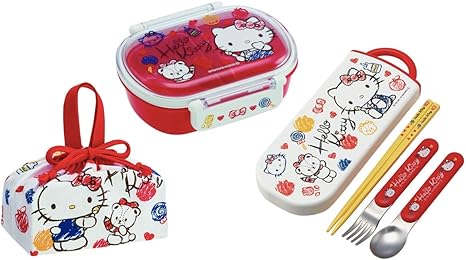 Amazon スケーター Skater ハローキティ スケッチ サンリオ お弁当箱 トリオセット 箸 スプーン フォーク ランチ巾着 ランチボックス 3点セット 日本製 Hello Kitty Sketch 弁当箱 オンライン通販