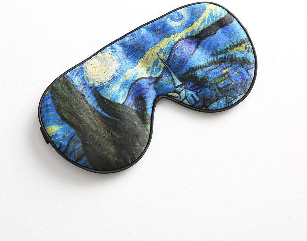 Tim&Tina Silk Sleep Mask Comfortable Blindfold Eye mask Adjustable (Golden Stars): Home & Kitchen