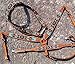 Showman 3 Piece Argentina Cow Leather Headstall & Breast Collar Set w/Aztec Beaded Inlays! New Horse TACK!thumb 1