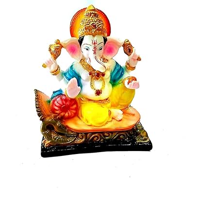Ganesh Ji Murti StatueMarble Idol, for Pooja,Office, Gift Idol 7 inch